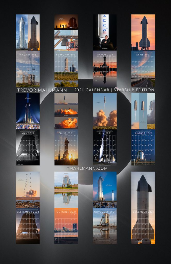Trevor's 2021 Calendar | Starship Edition - Image 14