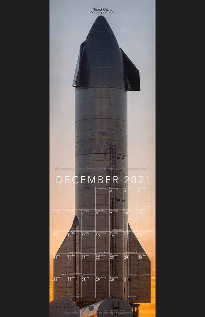 Trevor's 2021 Calendar | Starship Edition - Image 13