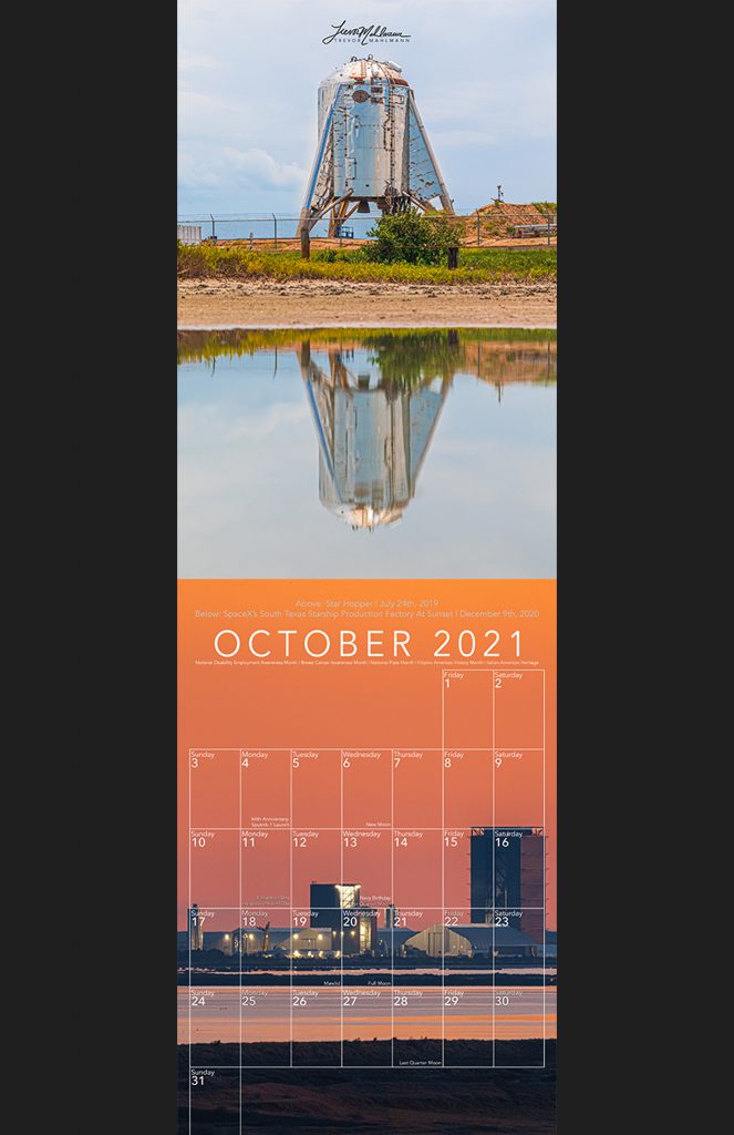 Trevor's 2021 Calendar | Starship Edition - Image 11