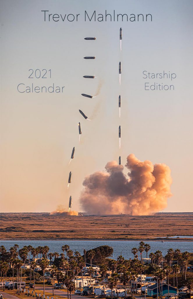 Trevor's 2021 Calendar | Starship Edition
