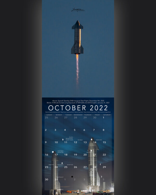 Trevor's 2022 Calendar | Starship Edition - Image 11