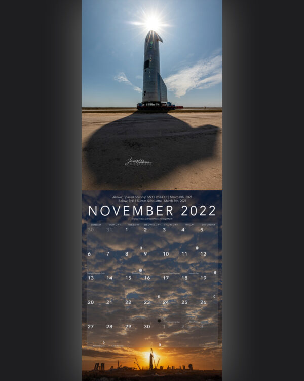 Trevor's 2022 Calendar | Starship Edition - Image 12