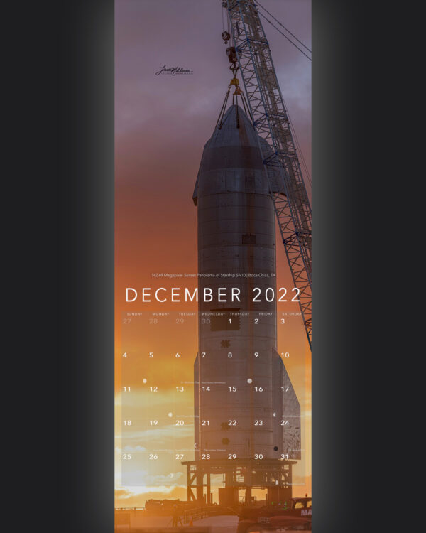 Trevor's 2022 Calendar | Starship Edition - Image 13