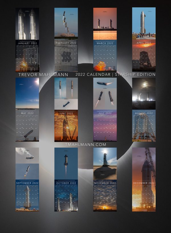 Trevor's 2022 Calendar | Starship Edition - Image 14