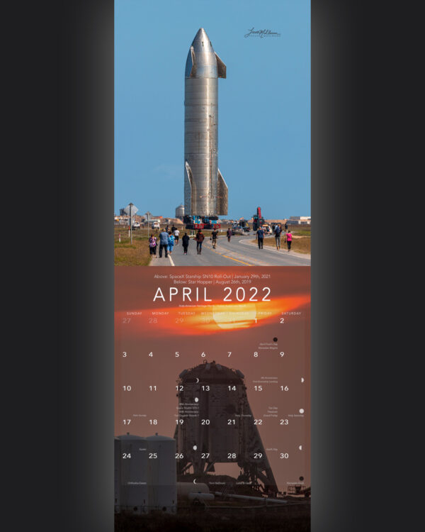 Trevor's 2022 Calendar | Starship Edition - Image 5