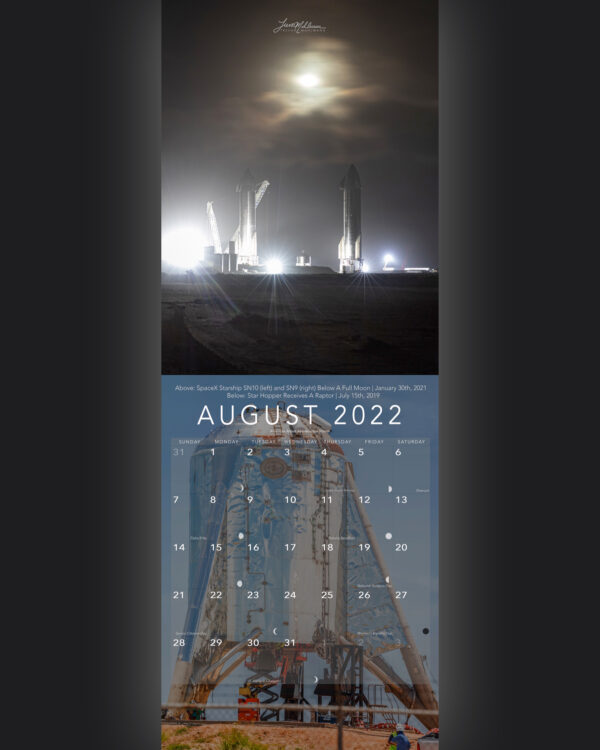 Trevor's 2022 Calendar | Starship Edition - Image 9