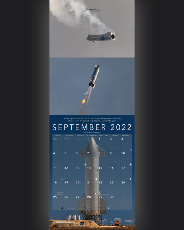 Trevor's 2022 Calendar | Starship Edition - Image 10