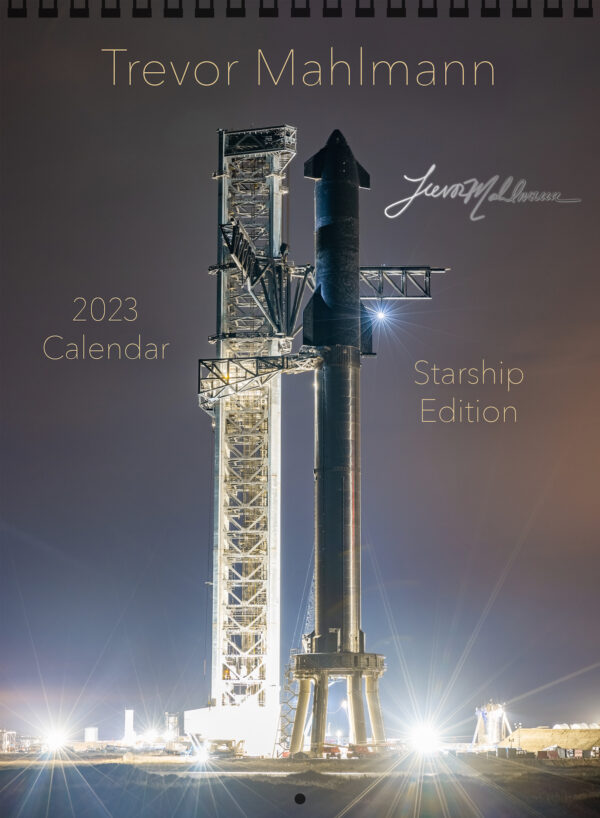 Trevor's 2023 Calendar | Starship Edition