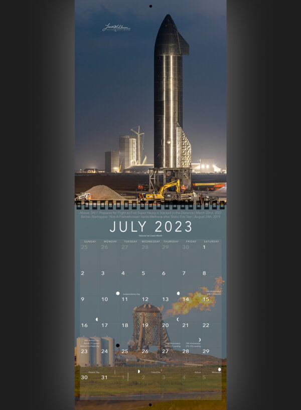 Trevor's 2023 Calendar | Starship Edition - Image 8