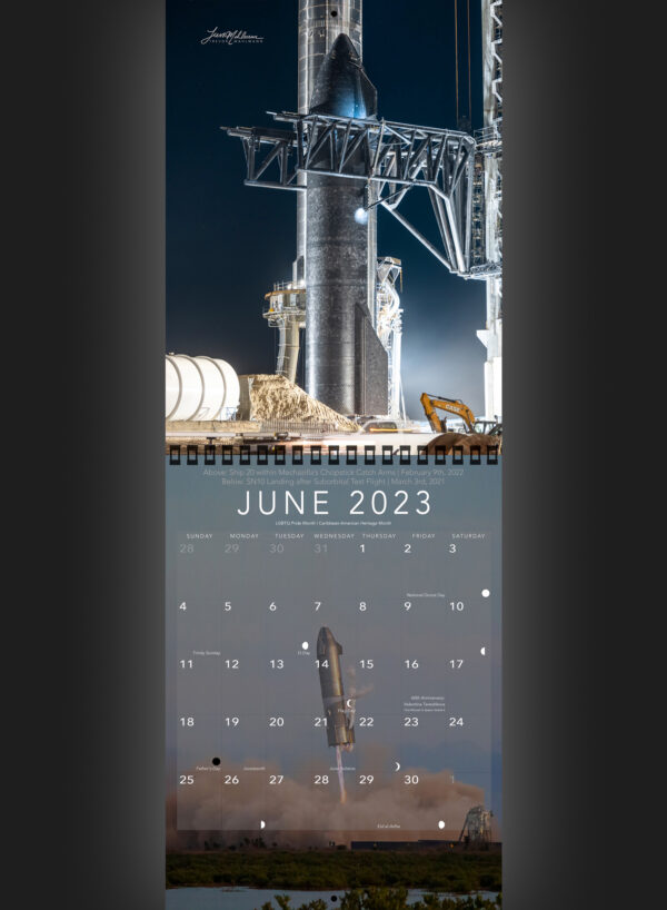 Trevor's 2023 Calendar | Starship Edition - Image 7