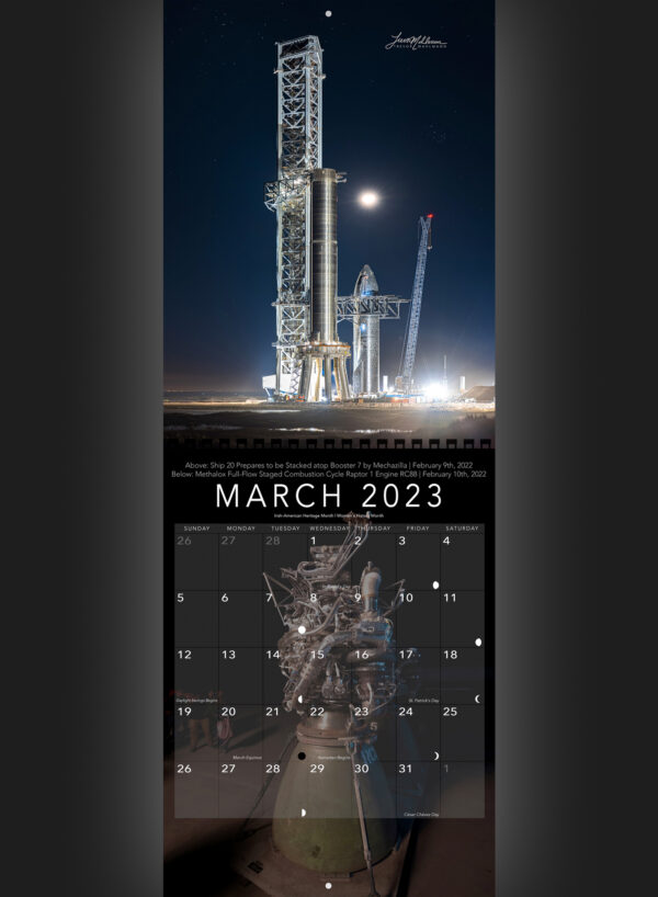 Trevor's 2023 Calendar | Starship Edition - Image 4