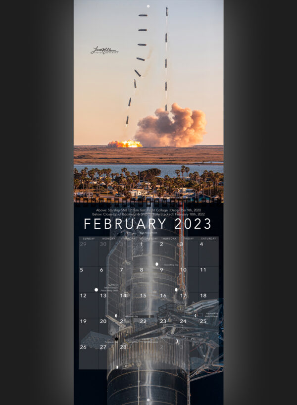 Trevor's 2023 Calendar | Starship Edition - Image 3