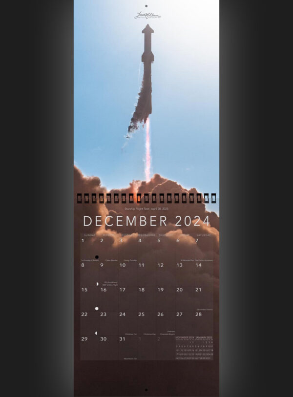 Trevor's 2024 Calendar | Starship Edition - Image 13