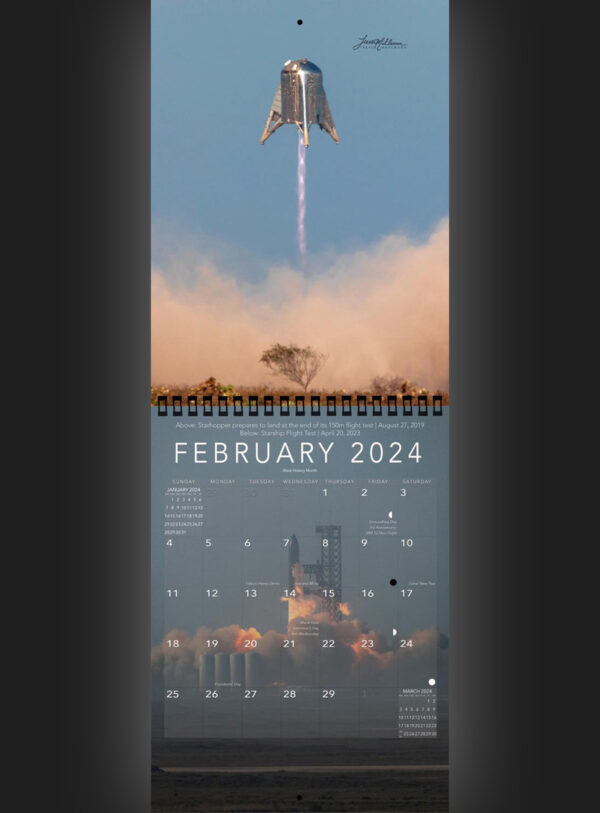 Trevor's 2024 Calendar | Starship Edition - Image 3
