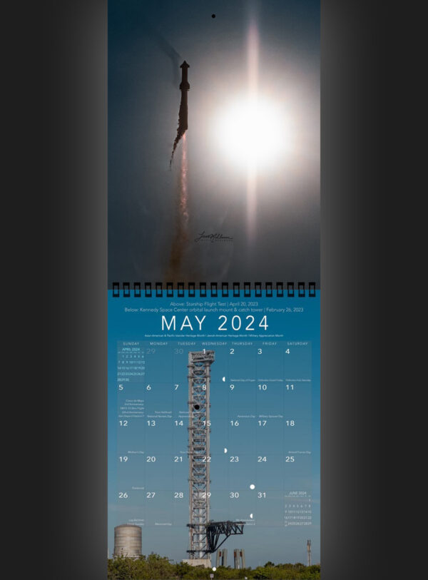 Trevor's 2024 Calendar | Starship Edition - Image 6