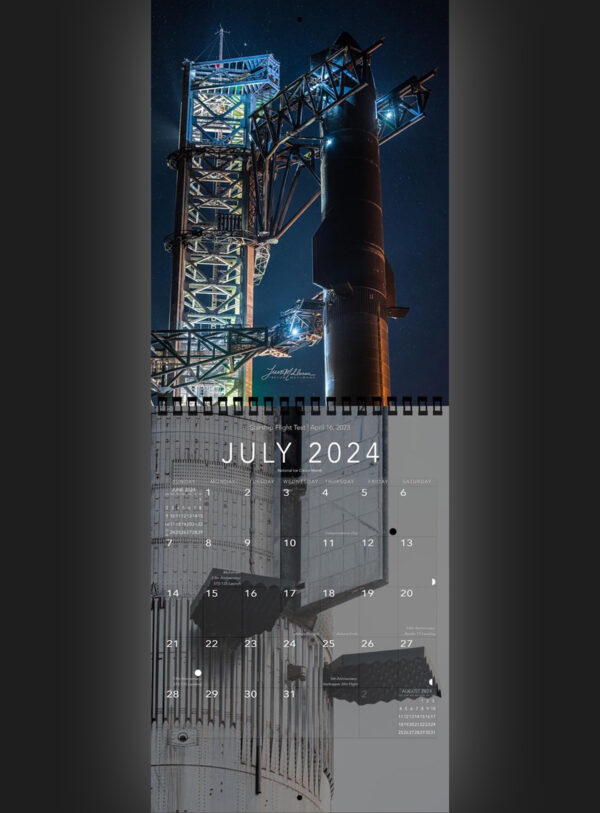 Trevor's 2024 Calendar | Starship Edition - Image 8