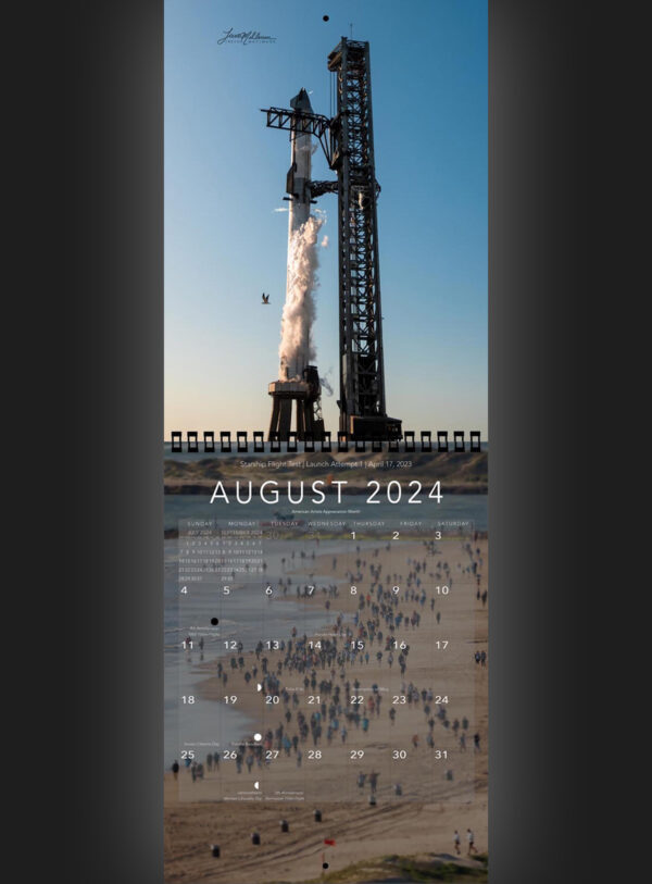 Trevor's 2024 Calendar | Starship Edition - Image 9
