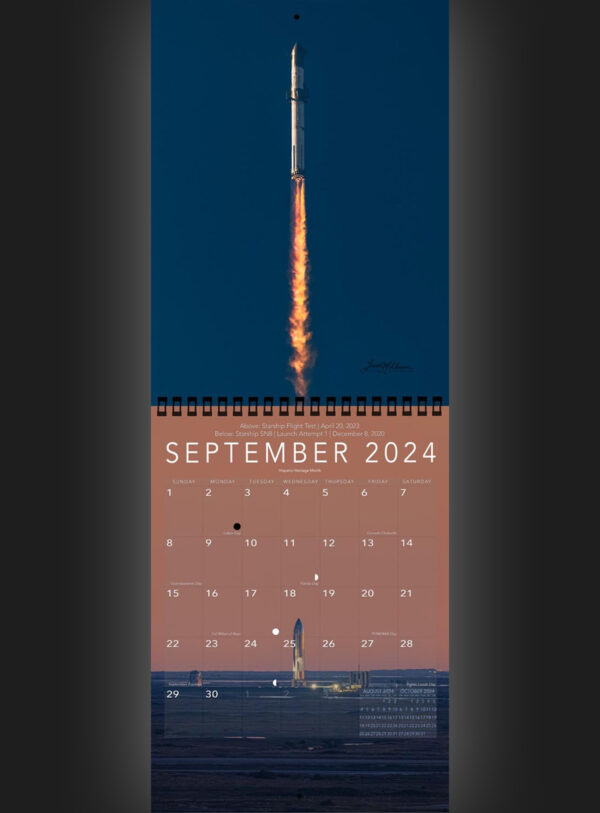 Trevor's 2024 Calendar | Starship Edition - Image 10