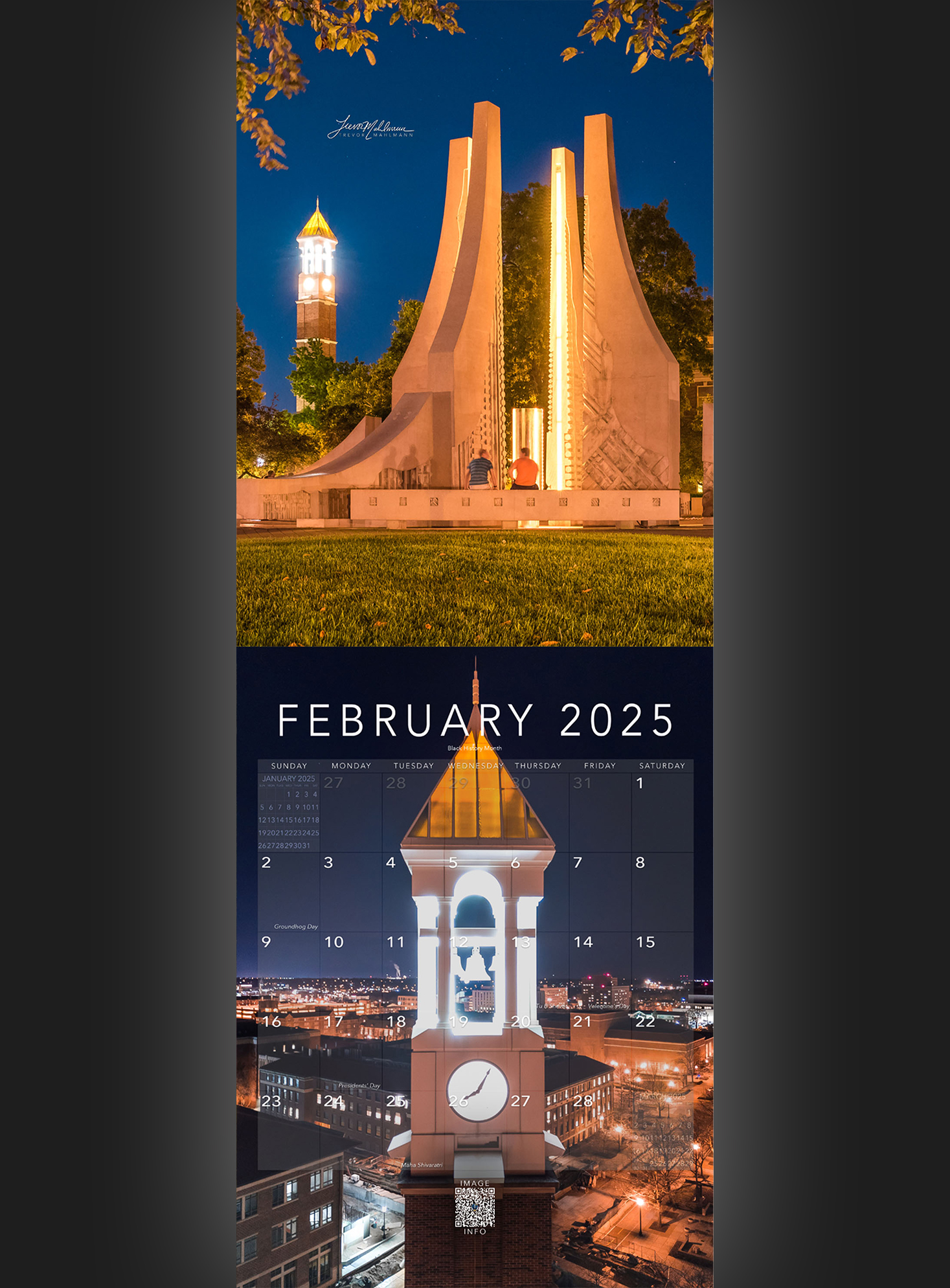 Trevor's 2025 Calendar Collegiate Edition – Trevor Mahlmann