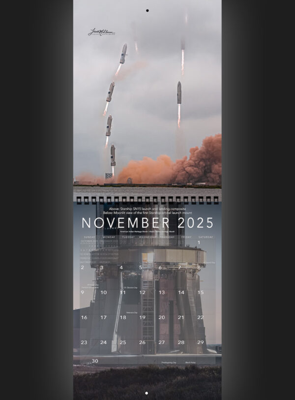 Trevor's 2025 Calendar Starship Edition - Image 12