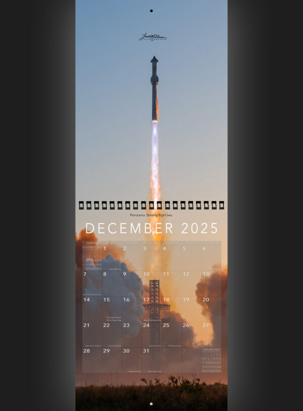 Trevor's 2025 Calendar Starship Edition - Image 13