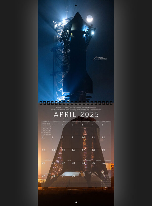 Trevor's 2025 Calendar Starship Edition - Image 5