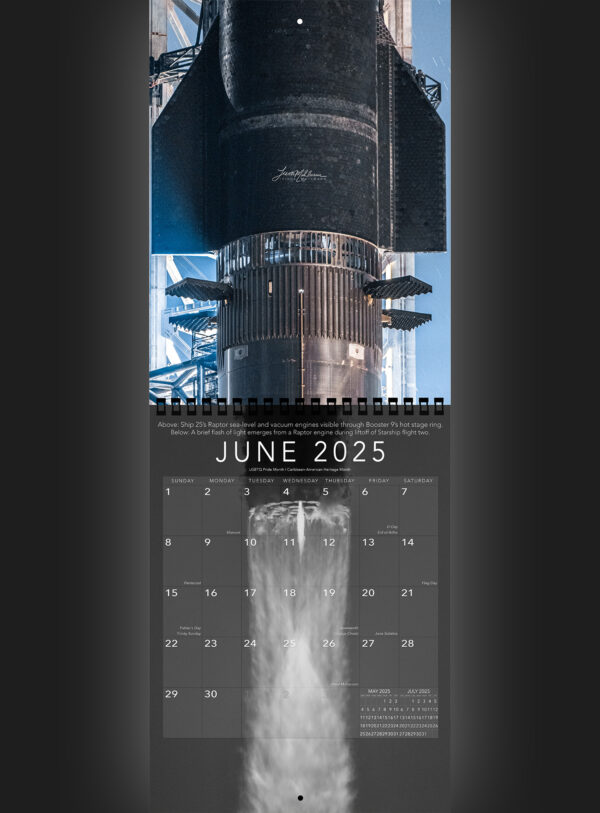 Trevor's 2025 Calendar Starship Edition - Image 7