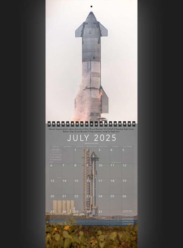 Trevor's 2025 Calendar Starship Edition - Image 8