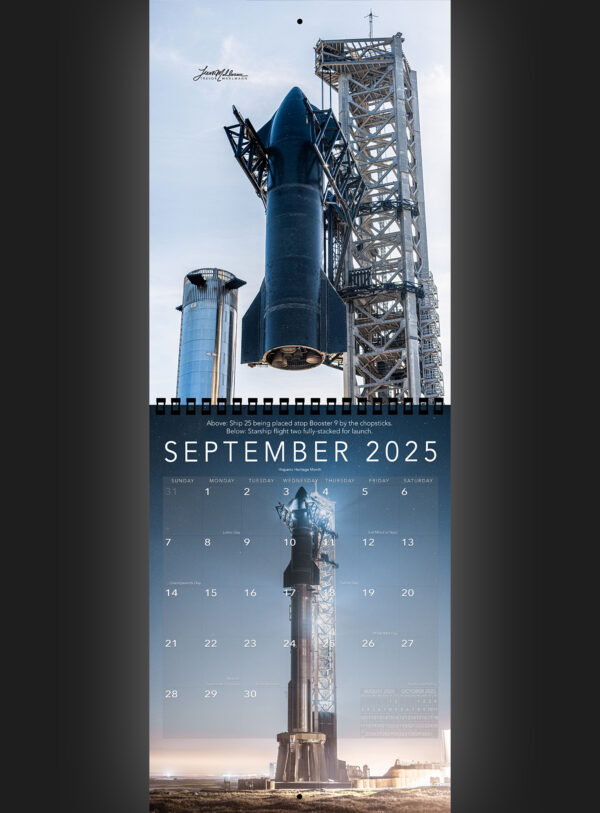 Trevor's 2025 Calendar Starship Edition - Image 10