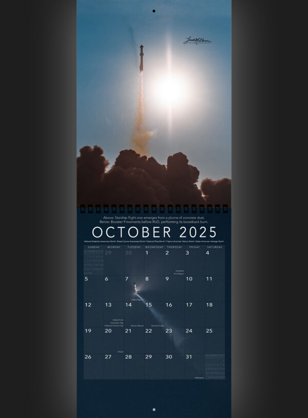 Trevor's 2025 Calendar Starship Edition - Image 11